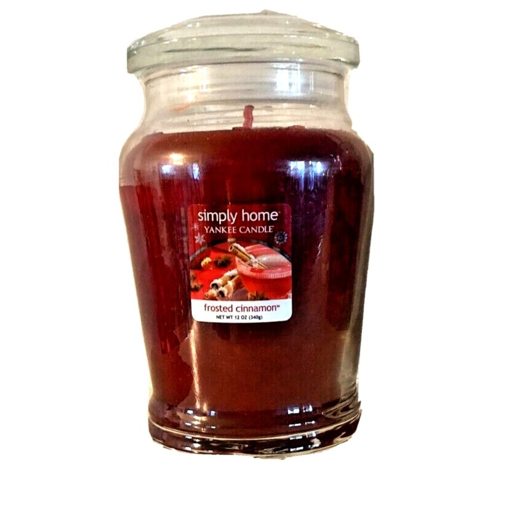 Yankee Candle Simply Home Frosted Cinnamon Candle 12 oz.